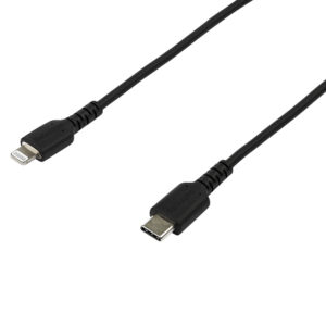 StarTech.com Premium USB-C naar Lightning Kabel 2m Zwart - USB Type C naar Lightning Charge & Sync Oplaadkabel - Verstevigd met