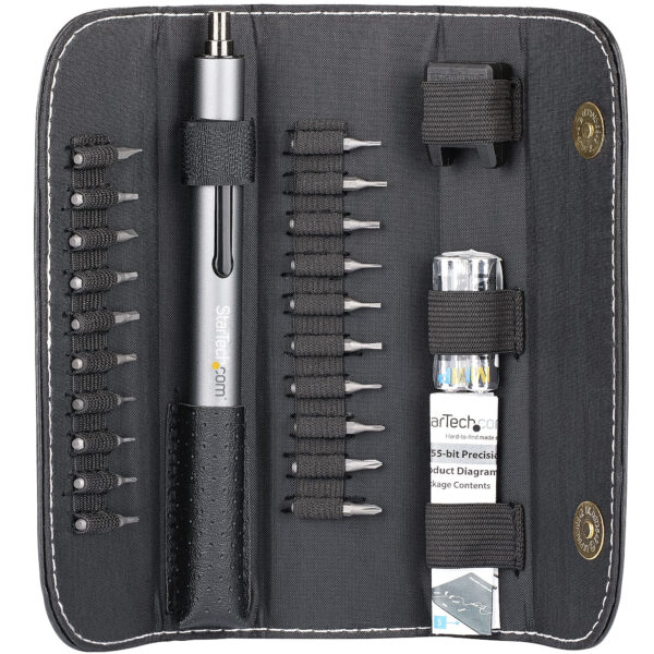 StarTech.com 20 Bit Elektrische Precisie Schroevendraaier Set - Mini Schroevendraaier op Batterij voor Laptop, Computer, Tablet,
