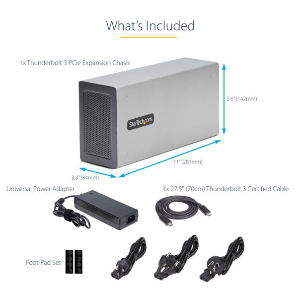 StarTech.com Thunderbolt 3 PCIe Box, Externe Behuizing met Twee PCI Express Slots, PCIe Expansion Chassis voor Laptops/Desktops/ - Afbeelding 14