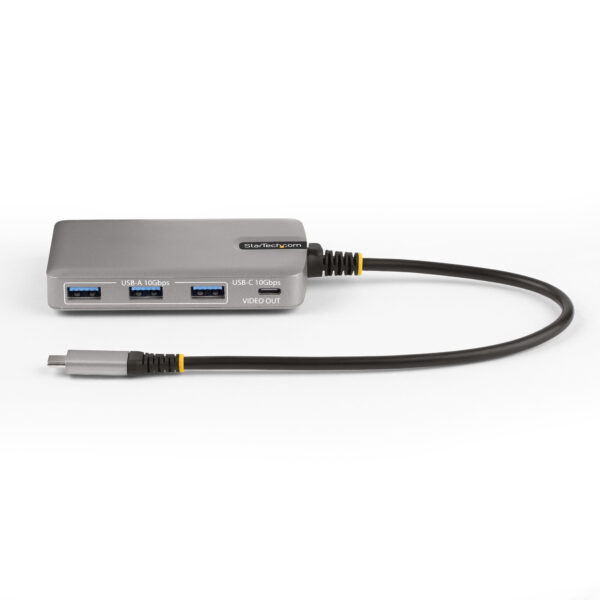 StarTech.com 4-Port USB-C Hub met USB-C DP Alt Mode Video Output 4K 60Hz, 3x USB-A, 1x USB Type-C, 100W Power Delivery Pass-Thro - Afbeelding 3