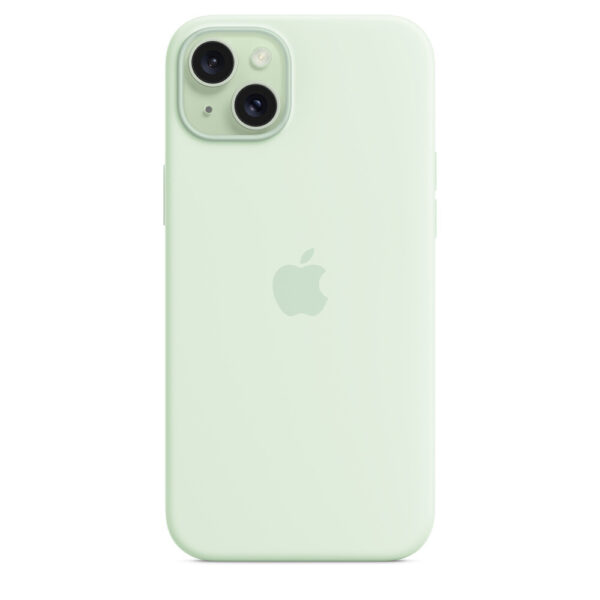 Apple Siliconenhoesje met MagSafe voor iPhone 15 Plus - Zacht mintgroen - Afbeelding 4