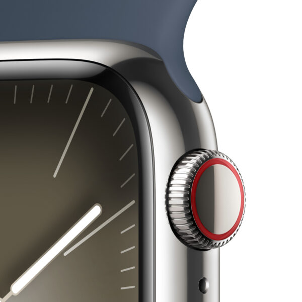 Apple Watch Series 9 41 mm Digitaal 352 x 430 Pixels Touchscreen 4G Zilver Wifi GPS - Afbeelding 3