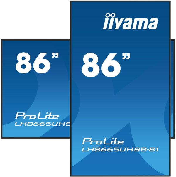 iiyama LH8665UHSB-B1 beeldkrant Kiosk-ontwerp 2,18 m (86") LED Wifi 800 cd/m² 4K Ultra HD Zwart Type processor Android 11 24/7 - Afbeelding 4
