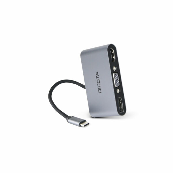 DICOTA D32064 dockingstation voor mobiel apparaat Tablet/smartphone/laptop Zilver - Afbeelding 3