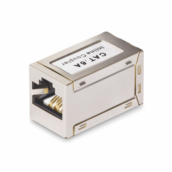 StarTech.com Shielded RJ45 Koppelstuk, Inline Cat6a Coupler, Female naar Female (F/F) T568B Connector, Shielded Ethernet Kabel V - Afbeelding 2