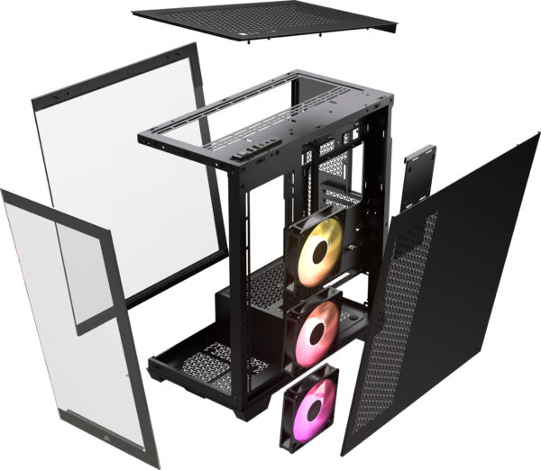 Corsair 3500X ARGB Midi Tower Zwart - Afbeelding 6