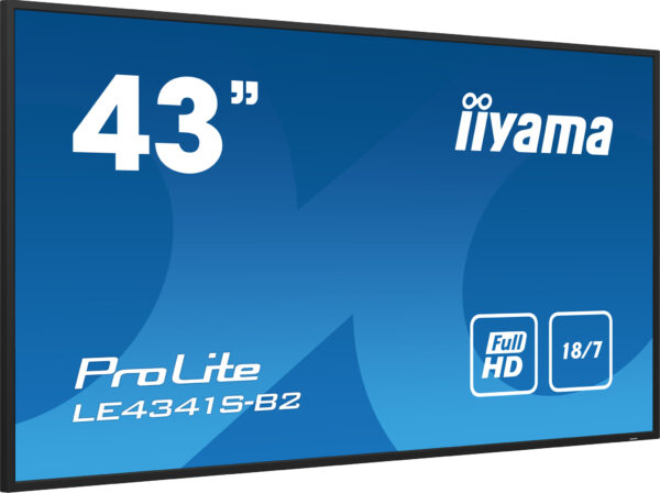 iiyama PROLITE LE4341S-B2 Digitale signage flatscreen 108 cm (42.5") LCD 350 cd/m² Full HD Zwart 18/7 - Afbeelding 14