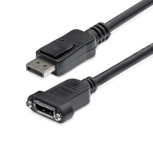 StarTech.com 91cm Panel Mount DisplayPort Kabel - 4K x 2K - DisplayPort 1.2 Verlengkabel Male to Female - DP Adapterkabel met DP
