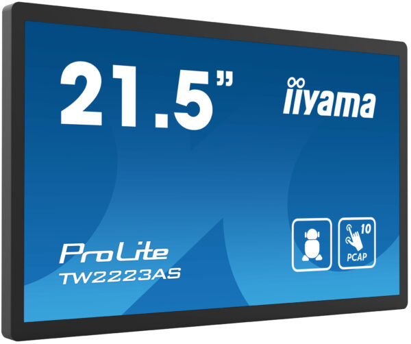 iiyama TW2223AS-B2 beeldkrant Interactief flatscreen 54,6 cm (21.5") Wifi 400 cd/m² Full HD Zwart Touchscreen Type processor And - Afbeelding 2