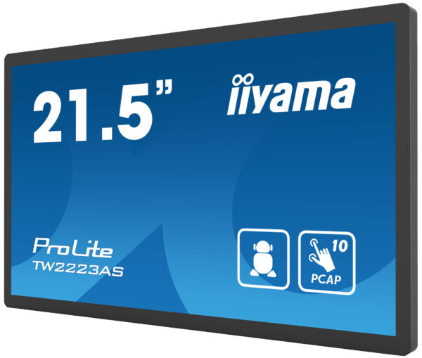 iiyama TW2223AS-B2 beeldkrant Interactief flatscreen 54,6 cm (21.5") Wifi 400 cd/m² Full HD Zwart Touchscreen Type processor And - Afbeelding 5