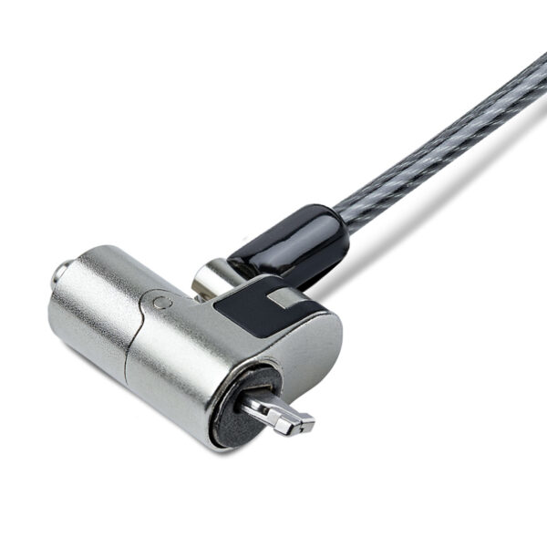 StarTech.com NANOK-LAPTOP-LOCK kabelslot Zwart, Zilver 2 m - Afbeelding 2