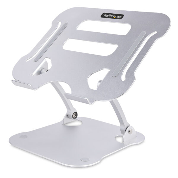 StarTech.com Verstelbare Laptopstandaard voor Bureau, Ergonomische Laptop Steun met Verstelbare Hoogte, Aluminium, 10kg Draagver