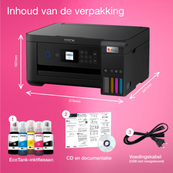Epson EcoTank ET-2850 A4 multifunctionele Wi-Fi-printer met inkttank, inclusief tot 3 jaar inkt - Afbeelding 29