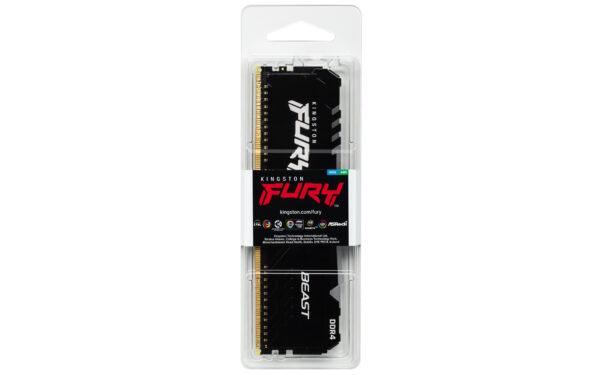 Kingston Technology FURY Beast RGB geheugenmodule 8 GB 1 x 8 GB DDR4 2666 MHz - Afbeelding 4