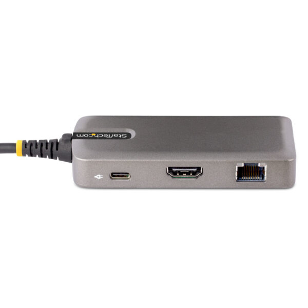 StarTech.com USB-C Multiport Adapter, 4K 60Hz HDMI, HDR - 2-Port 5Gbps USB 3.0 Hub, 100W Power Delivery Pass-Through, GbE, USB T - Afbeelding 4