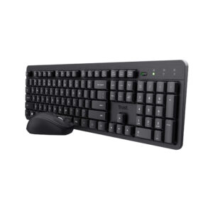 Trust Ody II toetsenbord Inclusief muis Kantoor RF Draadloos AZERTY Belgisch Zwart