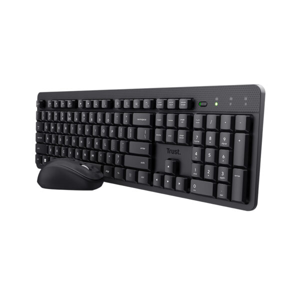 Trust Ody II toetsenbord Inclusief muis Kantoor RF Draadloos AZERTY Belgisch Zwart