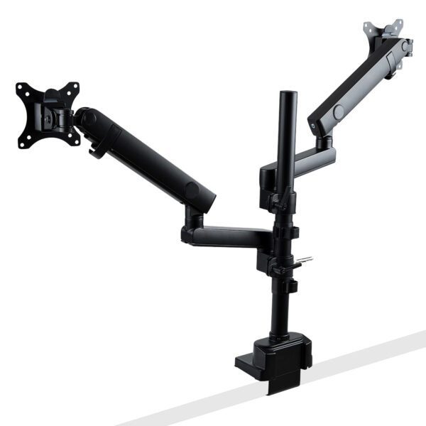 StarTech.com Dubbele Monitor Arm voor Bureaumontage, Full Motion Monitorbeugel voor 2x VESA-displays tot 32" (8kg), Verticale St - Afbeelding 2
