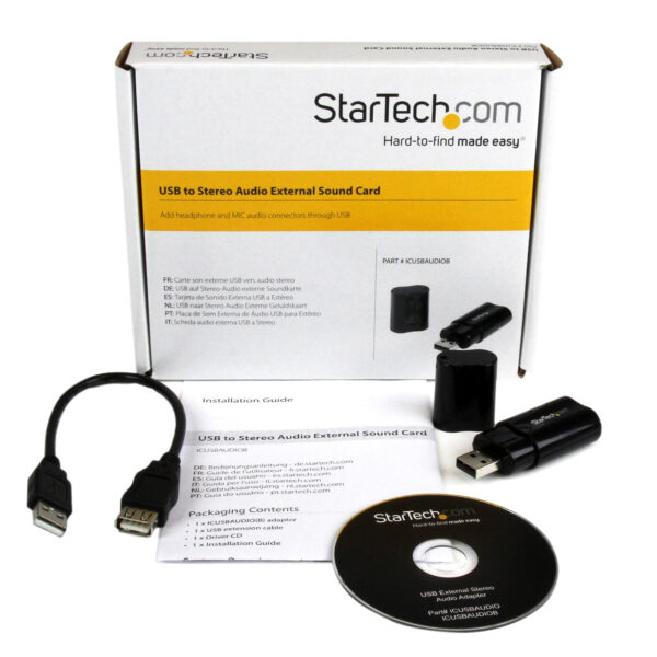 StarTech.com USB Stereo Audio Adapter Externe Geluidskaart - Afbeelding 2
