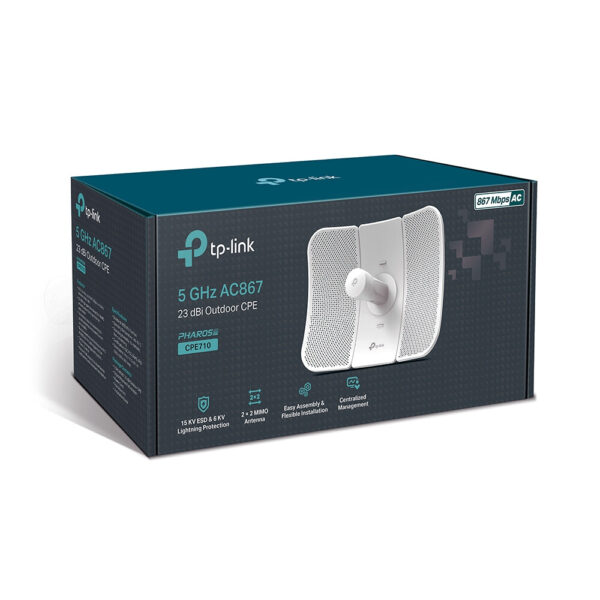 TP-Link CPE710 draadloos toegangspunt (WAP) 867 Mbit/s Wit Power over Ethernet (PoE) - Afbeelding 3