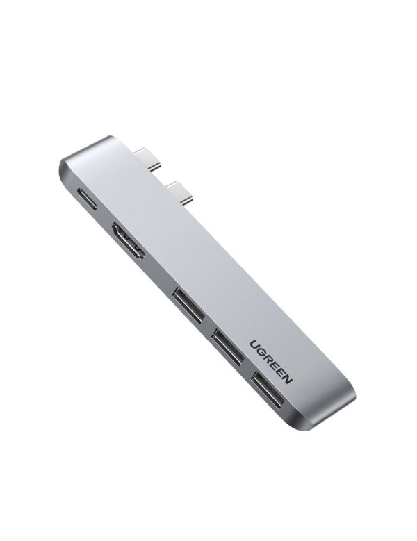 Ugreen 60559 laptop dock & poortreplicator USB 3.2 Gen 1 (3.1 Gen 1) Type-C Zilver