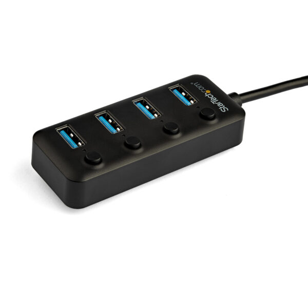 StarTech.com 4 Port USB-C Hub - USB-C naar 4x USB 3.0 Type-A met Individuele On/Off Port Switches - SuperSpeed USB 3.2 Gen 1 (5G - Afbeelding 3