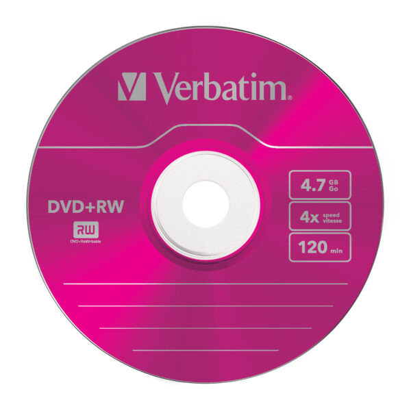 Verbatim DVD+RW Colours 4,7 GB 5 stuk(s) - Afbeelding 3