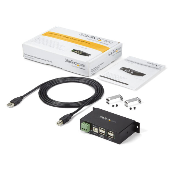 StarTech.com Monteerbare 4-poort Robuuste Industriële USB Hub - Afbeelding 3
