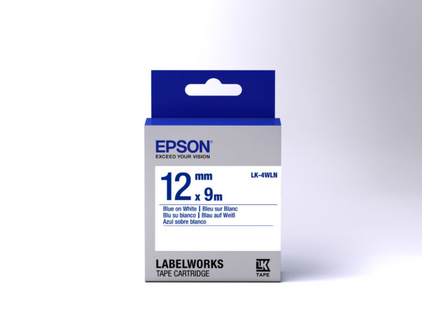Epson Standard Tape - LK-4WLN Std Blue/Wht 12/9 - Afbeelding 2