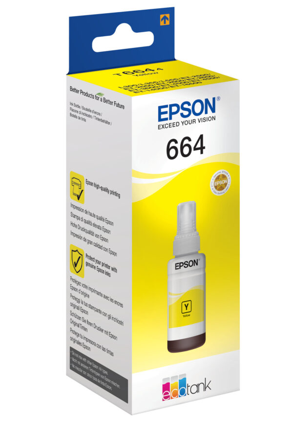 Epson 664 Ecotank Yellow ink bottle (70ml) - Afbeelding 2