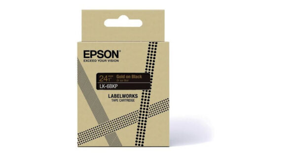 Epson LK-6BKP Zwart, Goud - Afbeelding 3