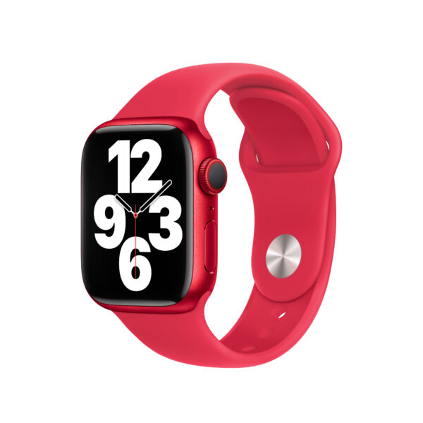 Apple MP6Y3ZM/A slimme draagbare accessoire Band Rood Fluorelastomeer - Afbeelding 2