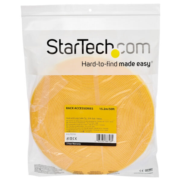 StarTech.com 15m Bulk Rol Klittenband - Op Maat te Knippen Herbruikbare Kabelbinders - Industriële Klitband Tape - Zelfklevende - Afbeelding 4