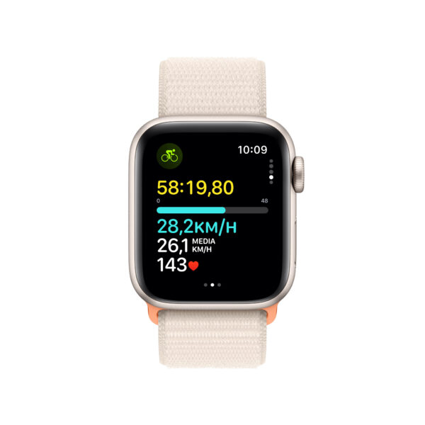 Apple Watch SE OLED 40 mm Digitaal 324 x 394 Pixels Touchscreen 4G Beige Wifi GPS - Afbeelding 4