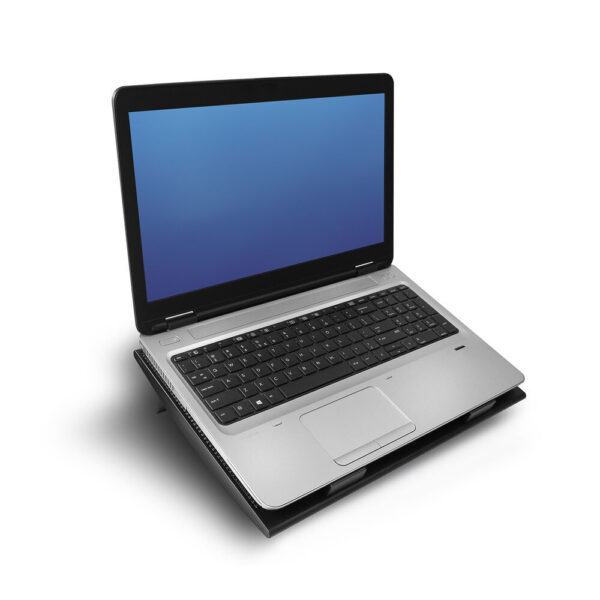 ACT Laptopstandaard, met ventilator, hoogte verstelbaar in 2 standen, 4-poorts hub - Afbeelding 2