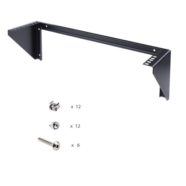StarTech.com 3U 19" Wandmonteerbare Verticale Rack Beugel, Switch/Patch Panel Rack Bracket voor Data/AV/IT/Computer, Verticale M - Afbeelding 2