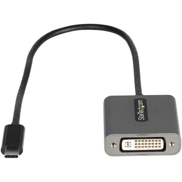 StarTech.com USB C naar DVI Adapter - 1920x1200p USB-C naar DVI-D Adapter Dongle - USB Type C naar DVI Monitor/Scherm - Video Co - Afbeelding 2