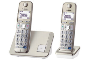 Panasonic KX-TGE212 DECT-telefoon Nummerherkenning Champagne