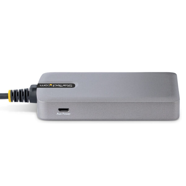 StarTech.com 3-Port USB-C Hub met Ethernet, 3x USB-A , Gigabit Ethernet RJ45, USB 3.0 5Gbps, Bus-Powered, 30cm Kabel, Compacte L - Afbeelding 8