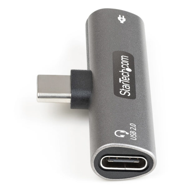 StarTech.com USB-C Audio & Oplaadadapter - USB-C Audio Adapter met USB-C Koptelefoon/Headset Poort en 60W USB Type-C Power Deliv - Afbeelding 7