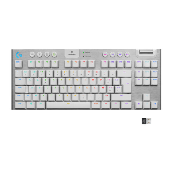 Logitech G 920-009664 toetsenbord Gamen RF-draadloos + Bluetooth QWERTY Engels Wit