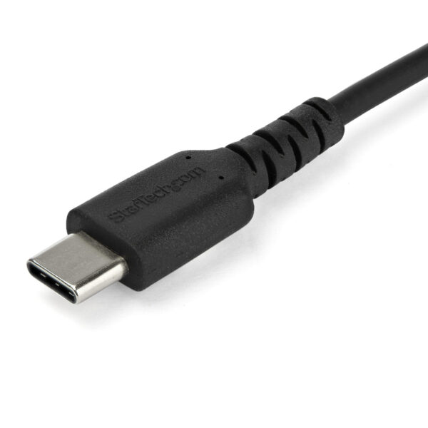 StarTech.com 1m USB C Lader Kabel, Rugged Fast Charge & Sync USB 2.0 naar USB Type C Laptop Laderkabel met TPE Aramidevezel Mant - Afbeelding 2