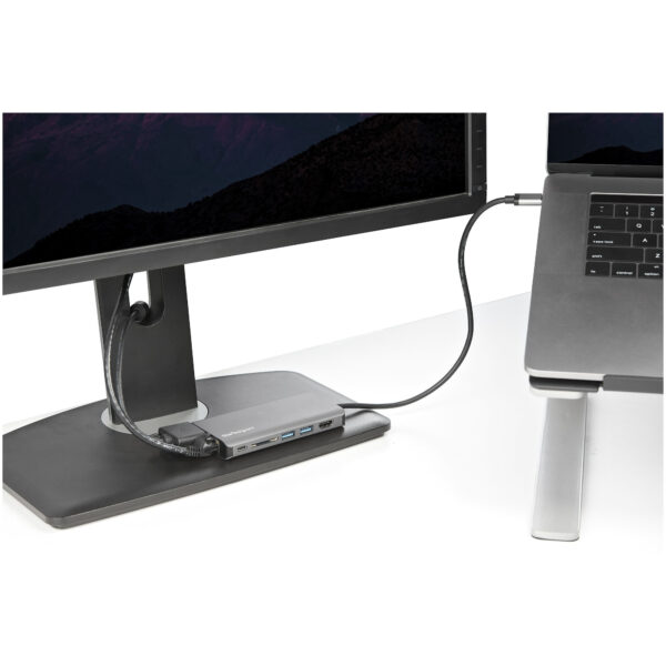 StarTech.com USB-C Multiport Adapter - USB-C Travel Dock met 4K HDMI of 1080p VGA - 3x USB 3.0 Hub, SD, GbE, Audio, 100W PD Pass - Afbeelding 11