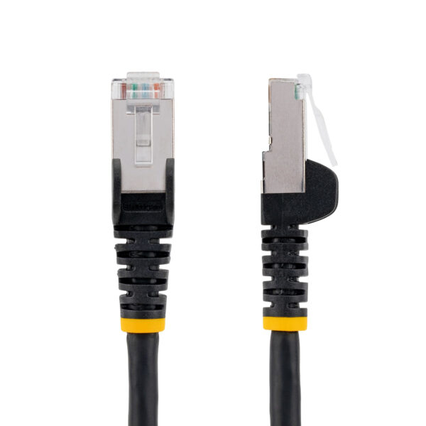 StarTech.com 3m CAT6a Ethernet Kabel, Zwart, Low Smoke Zero Halogen (LSZH), 10GbE 500MHz 100W PoE++ Snagless RJ-45 S/FTP Netwerk - Afbeelding 5