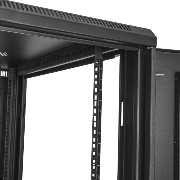 StarTech.com 4 Post 18U Netwerkkast, Vergrendelbare 19" Patchkast voor Computer / AV / IT / Data Apparatuur, Server Rack voor Bu - Afbeelding 4