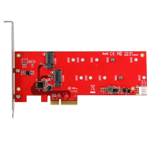 StarTech.com 2x M.2 SATA SSD controller kaart - PCI Express kaart - Afbeelding 2