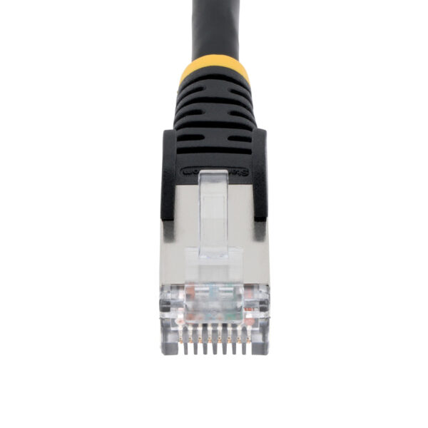 StarTech.com 3m CAT6a Ethernet Kabel, Zwart, Low Smoke Zero Halogen (LSZH), 10GbE 500MHz 100W PoE++ Snagless RJ-45 S/FTP Netwerk - Afbeelding 2