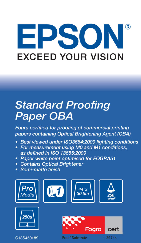 Epson Standard Proofing Paper OBA 44" x 30.5 m