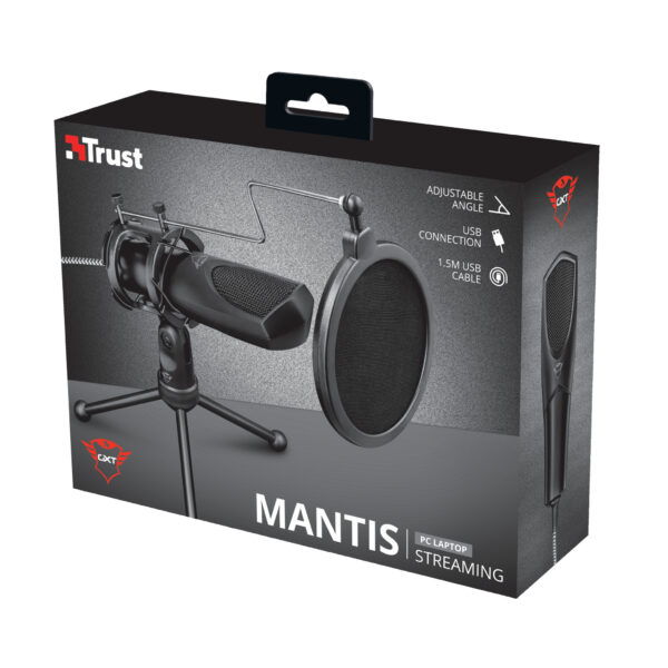 Trust GXT 232 Mantis Microfoon - Gaming & Streaming - USB - Zwart - Afbeelding 5