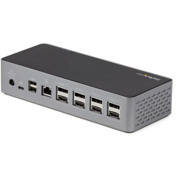 StarTech.com USB-C Dock, 4K 60Hz Quad Monitor DisplayPort & HDMI, Universeel USB Type-C Docking Station met 100W Power Delivery, - Afbeelding 2